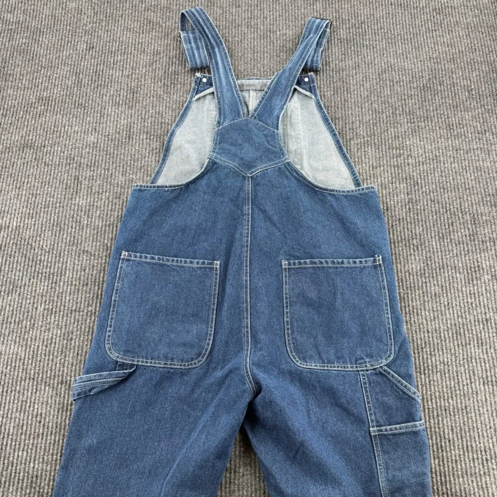 Craftsman Mens 32x32 Blue Denim Carpenter Overalls 100% Cotton Workwear